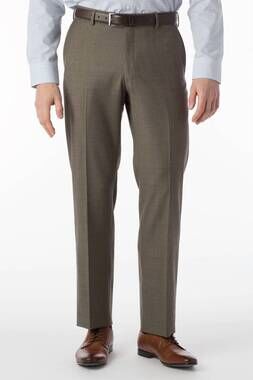 NEW BALLIN dunhill sharkskin super 120s worsted wool comfort eze trouser in ligh